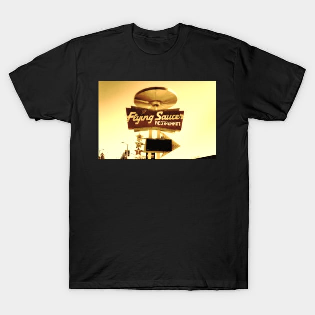 Flying Saucer Restaurant 8 T-Shirt by Robert Alsop